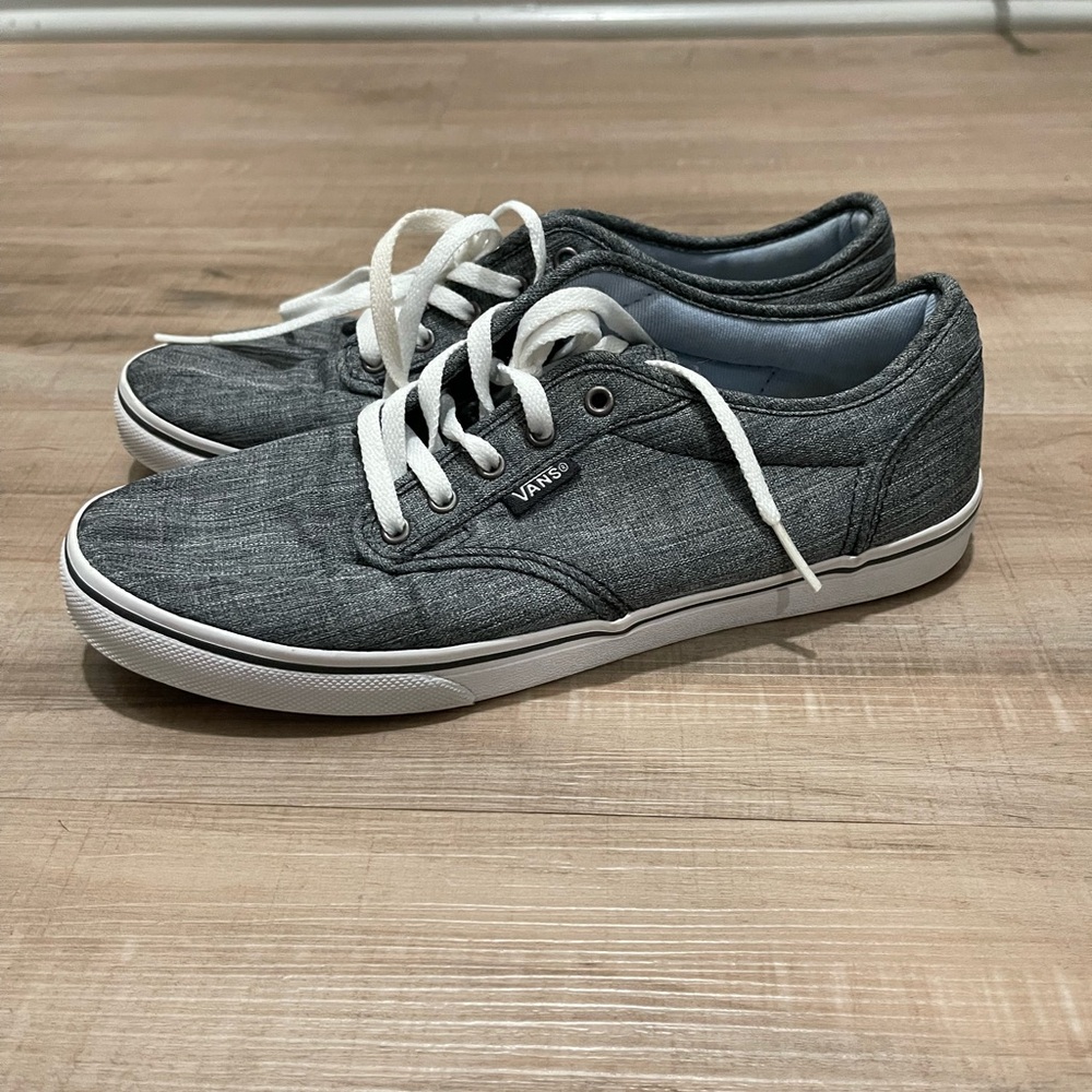 Vans Charcoal Sneakers with White Laces - Picture 4 of 6